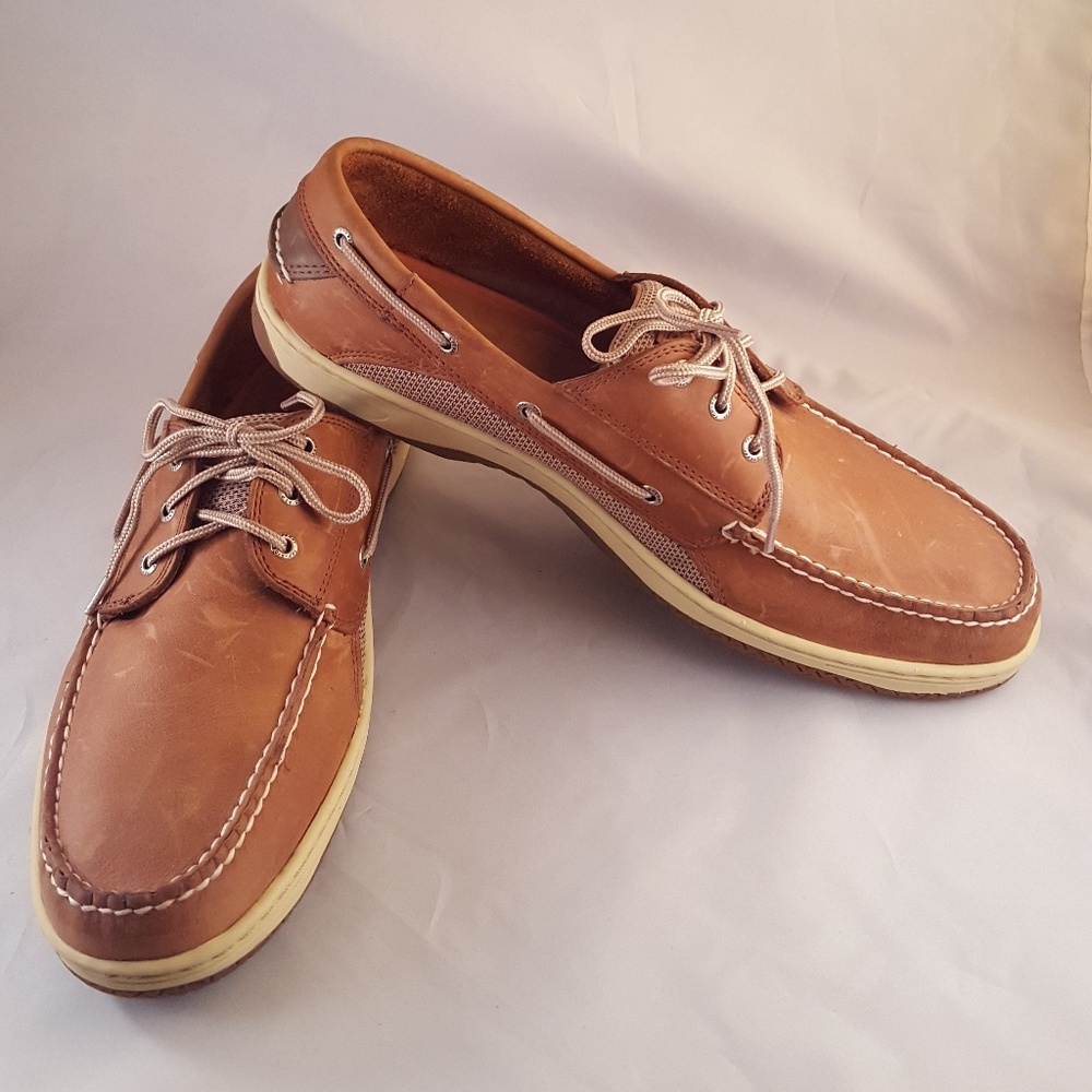 SPERRY TOP-SIDERS BILLFISH SIZE 15 TAN TOPSIDERS